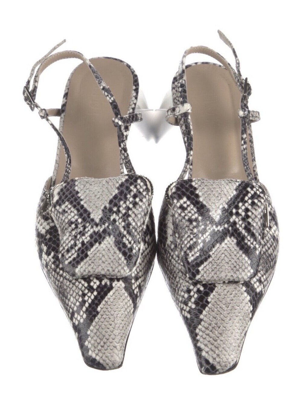 Tibi Snakeskin Heels 5.5/35.5 Authenticated